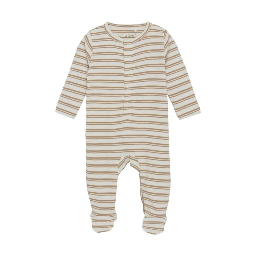 Romper LS m. Fødder Rib - 3323 - 56
