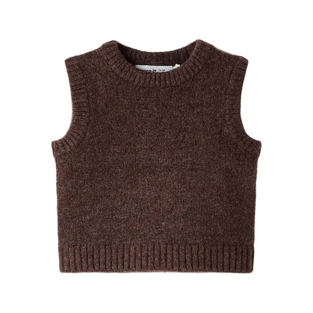 Reifyly Stikket Vest - Peppercorn - 74