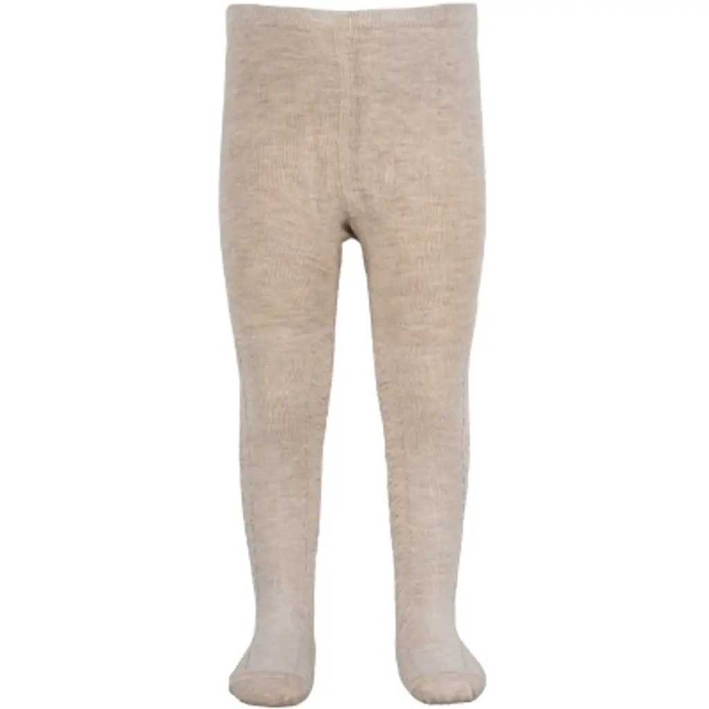 Bamboo strømpebukser - OFF WHITE MELANGE - 1/2-1Y
