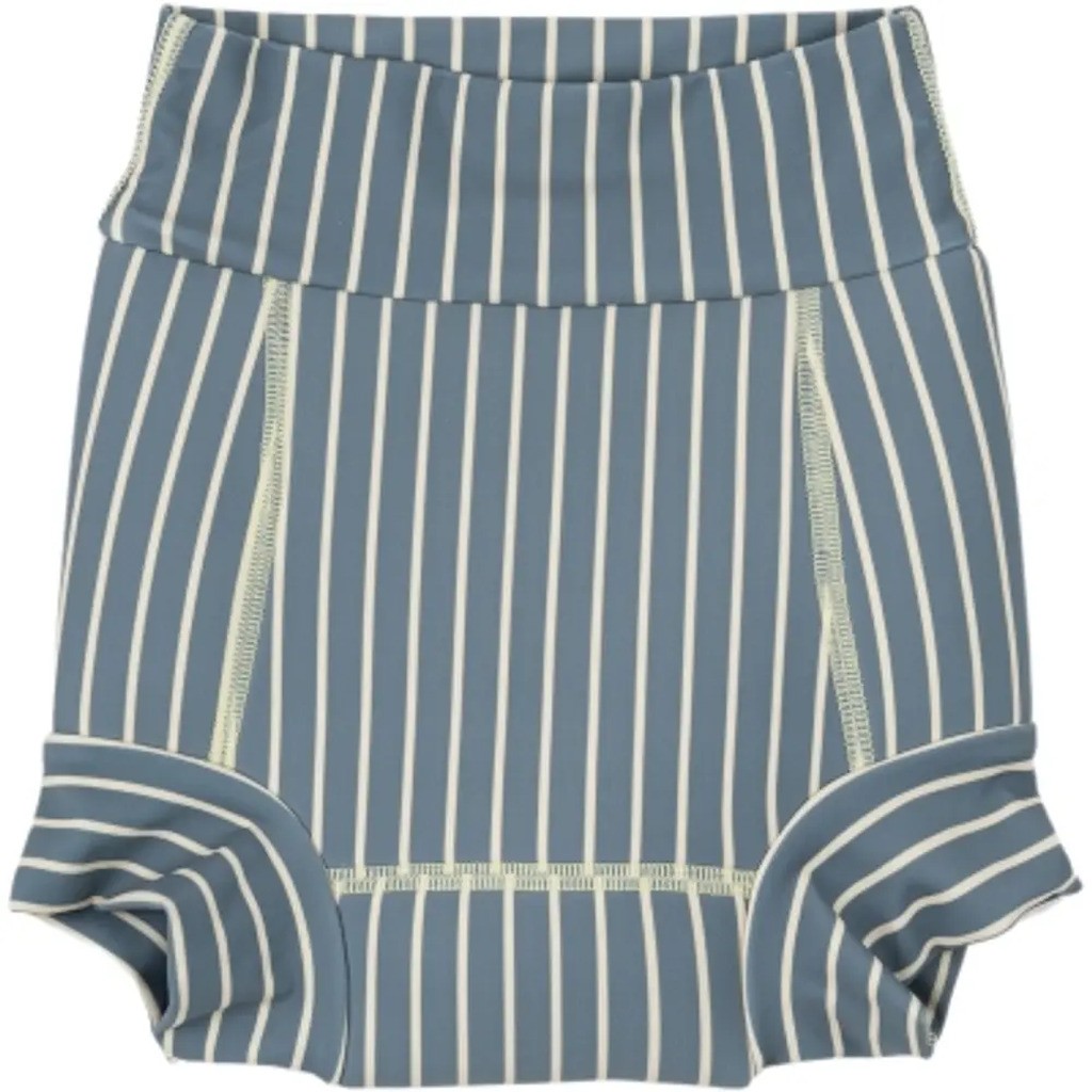 Blebadebukser - BLUE/WHITE - 56/62