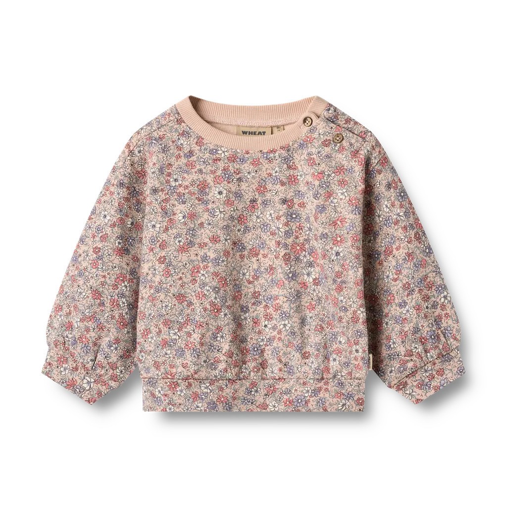 Lia Sweatshirt - Rose dust flowers - 2 ÅR
