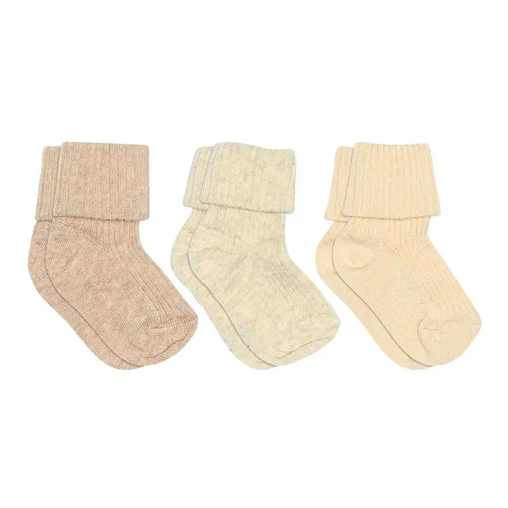 Rib baby strømper 3-pak - 499 - 22/24
