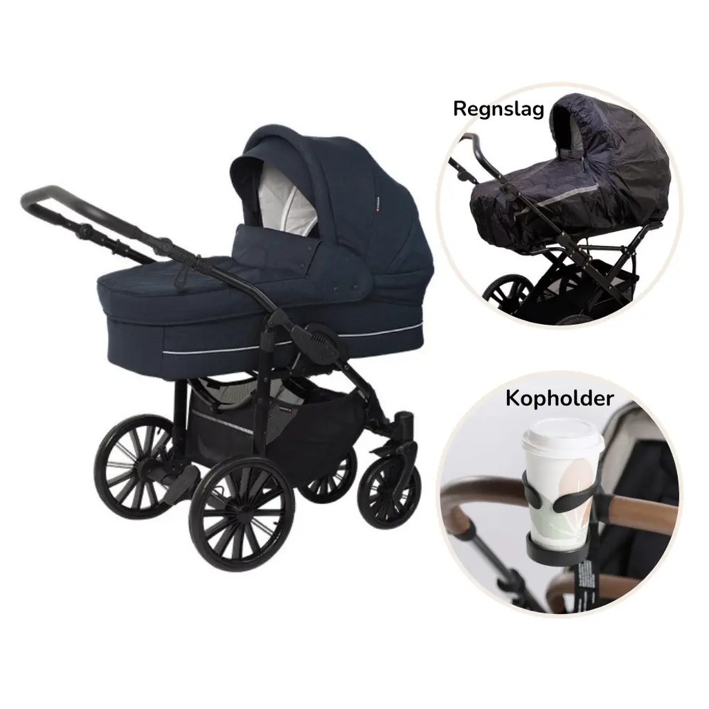 Nordic Lux inkl. regnslag og kopholder - Dusty navy