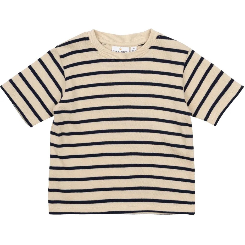 Nat Uni OS SS T-shirt - Indigo stripe - 80