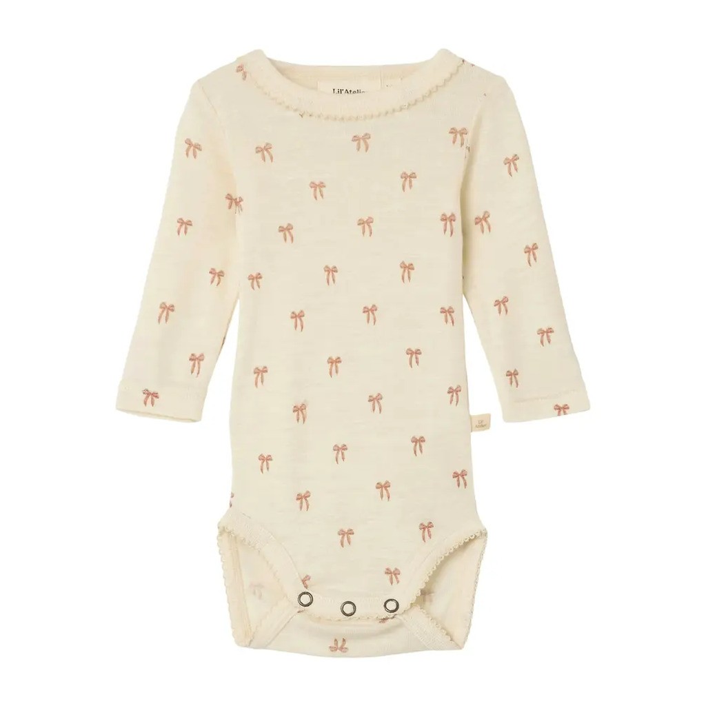 Nalu Uld Langærmet Body - Turtledove - 56