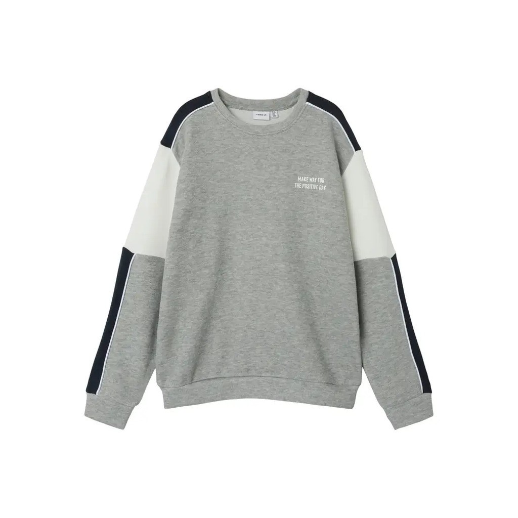 Ricce langærmet sweatshirt - GREY MEL - 92