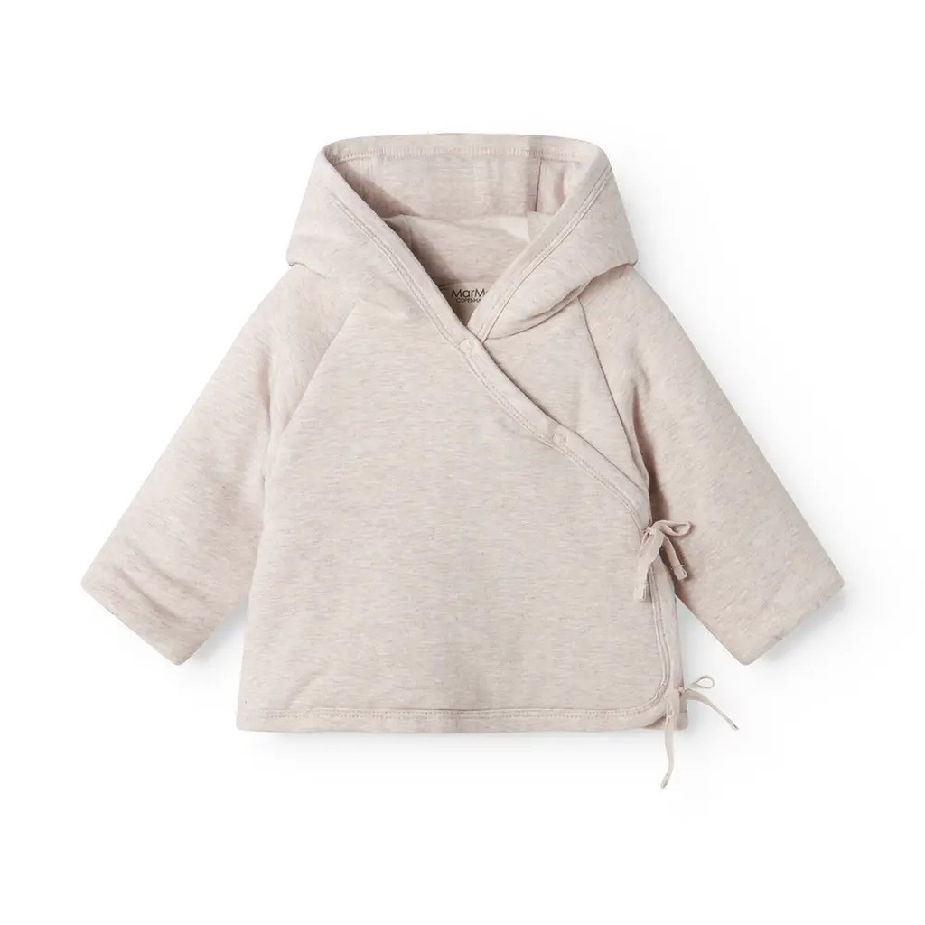 Jules - Vatteret Babyjakke - Light beige melange - 68/74