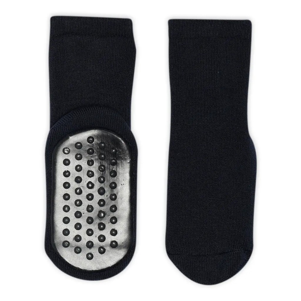 Ankelstrømpe Med Gummisål - navy - 25/28