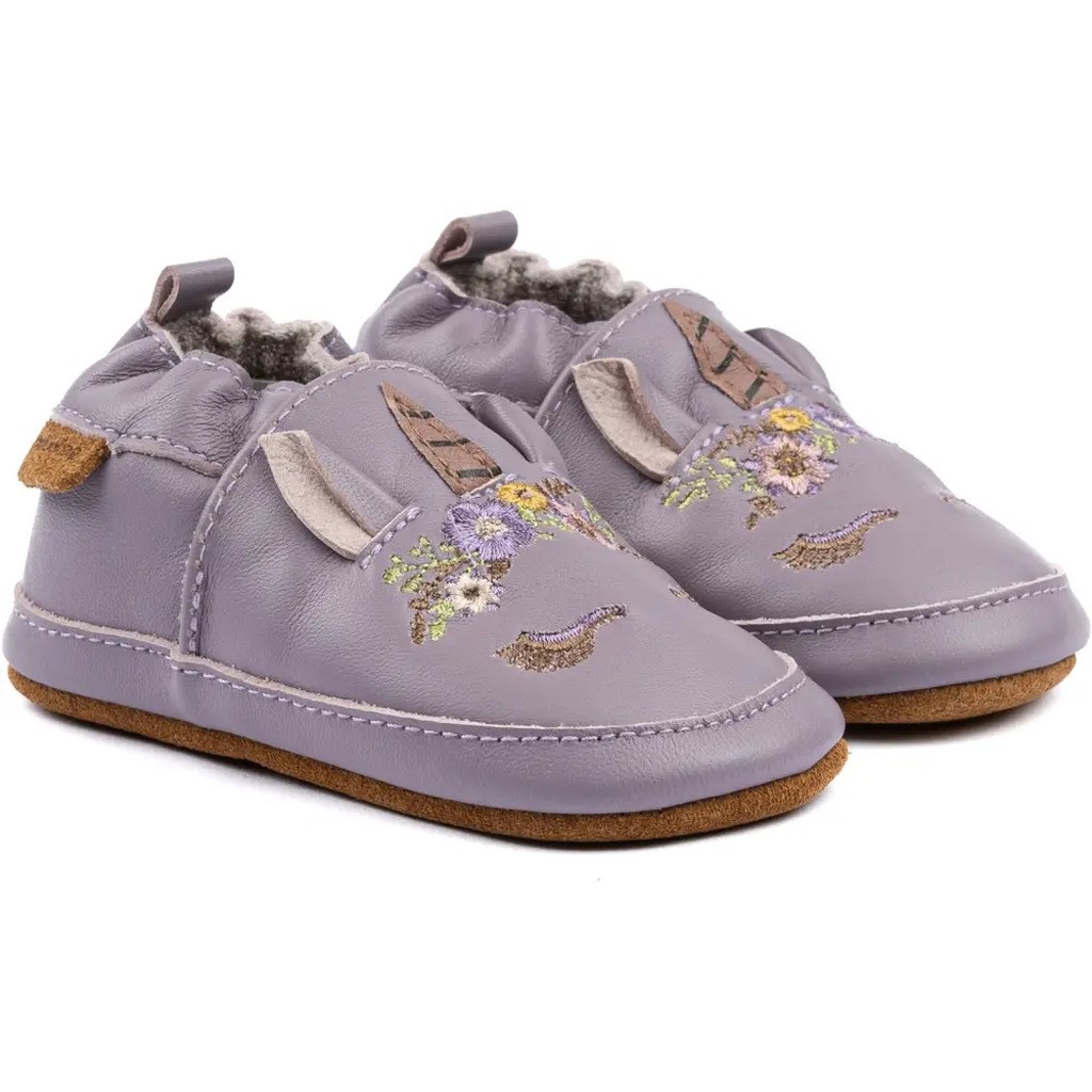 Læder Slipper - 3D - LAVENDER - 36-48 MDR.