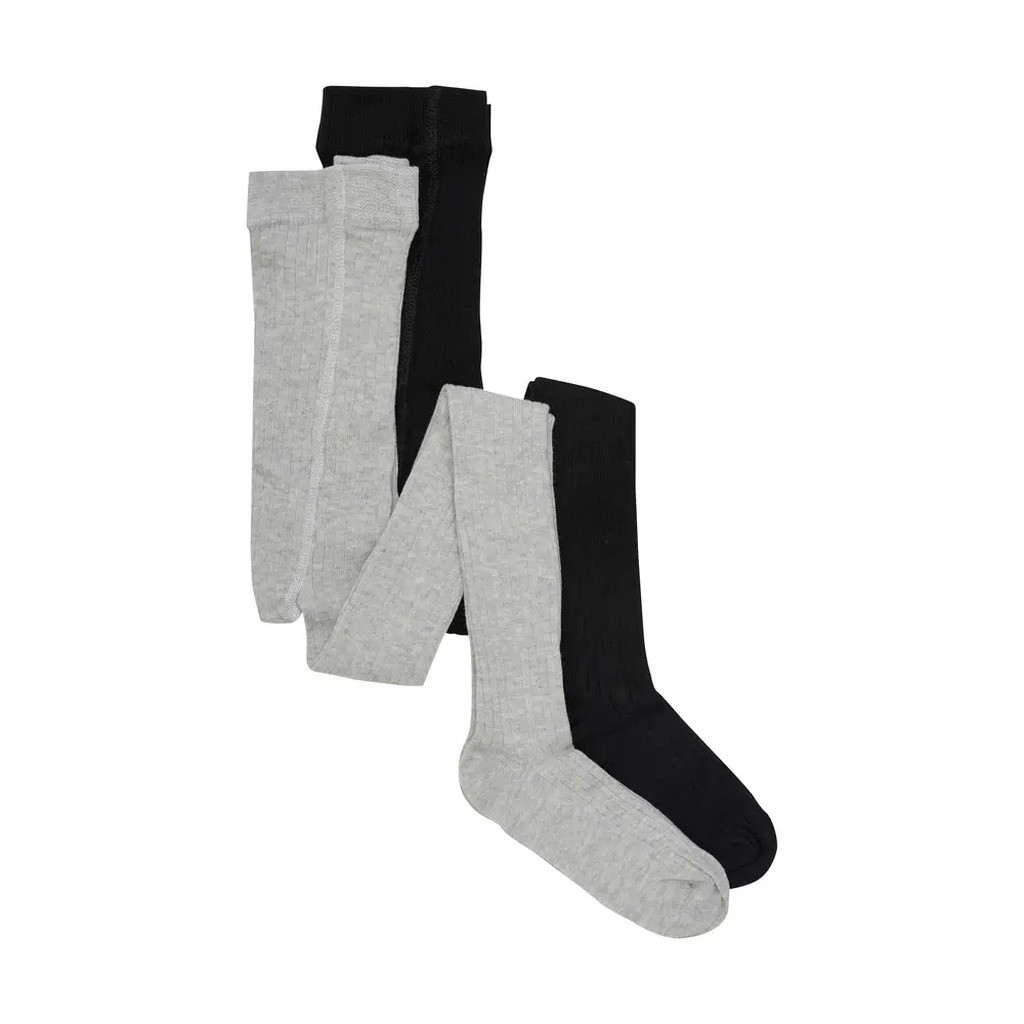 Rib Stømpebukser (2-PACK) - 130 - 92/98