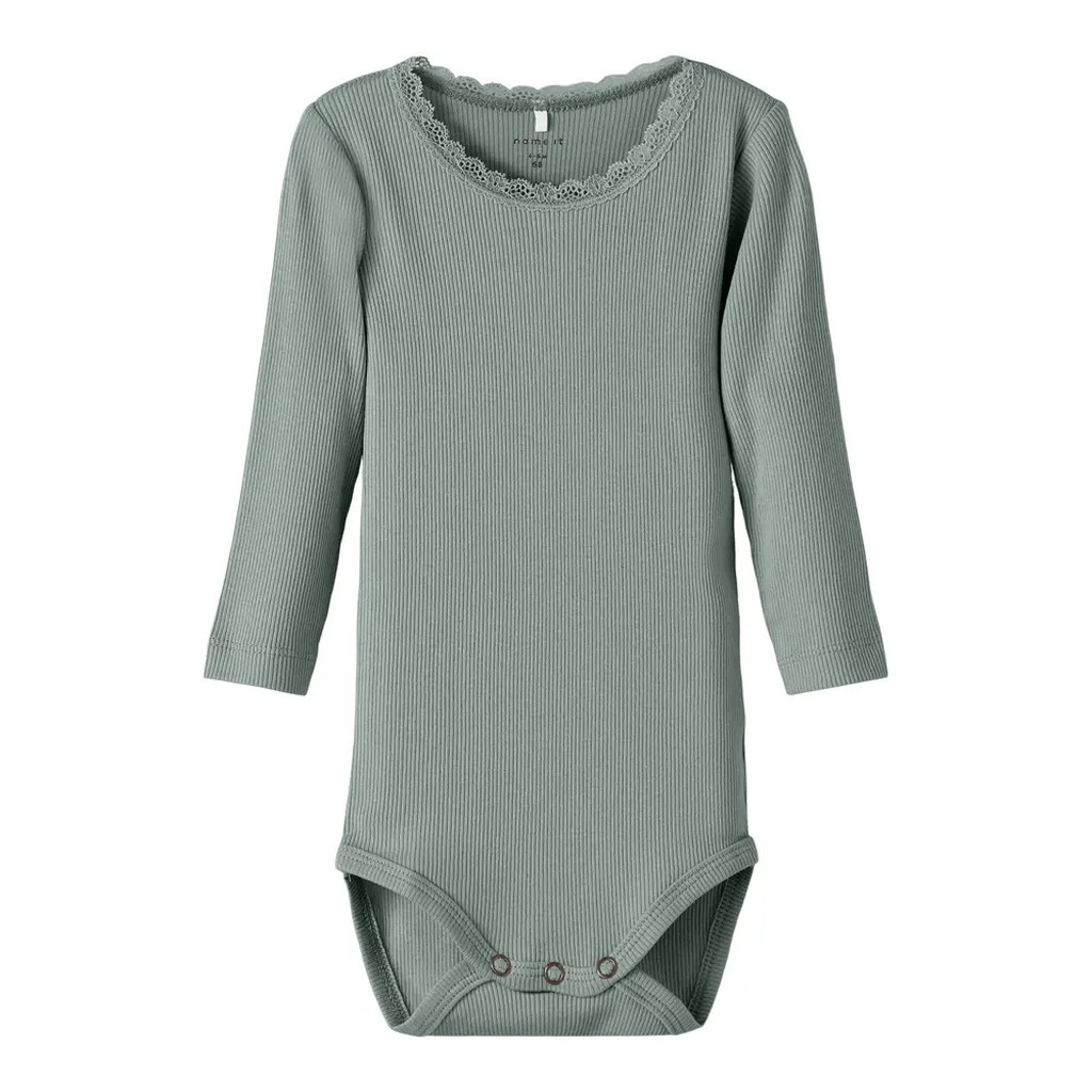 Kab langærmet boby - Slate gray - 56