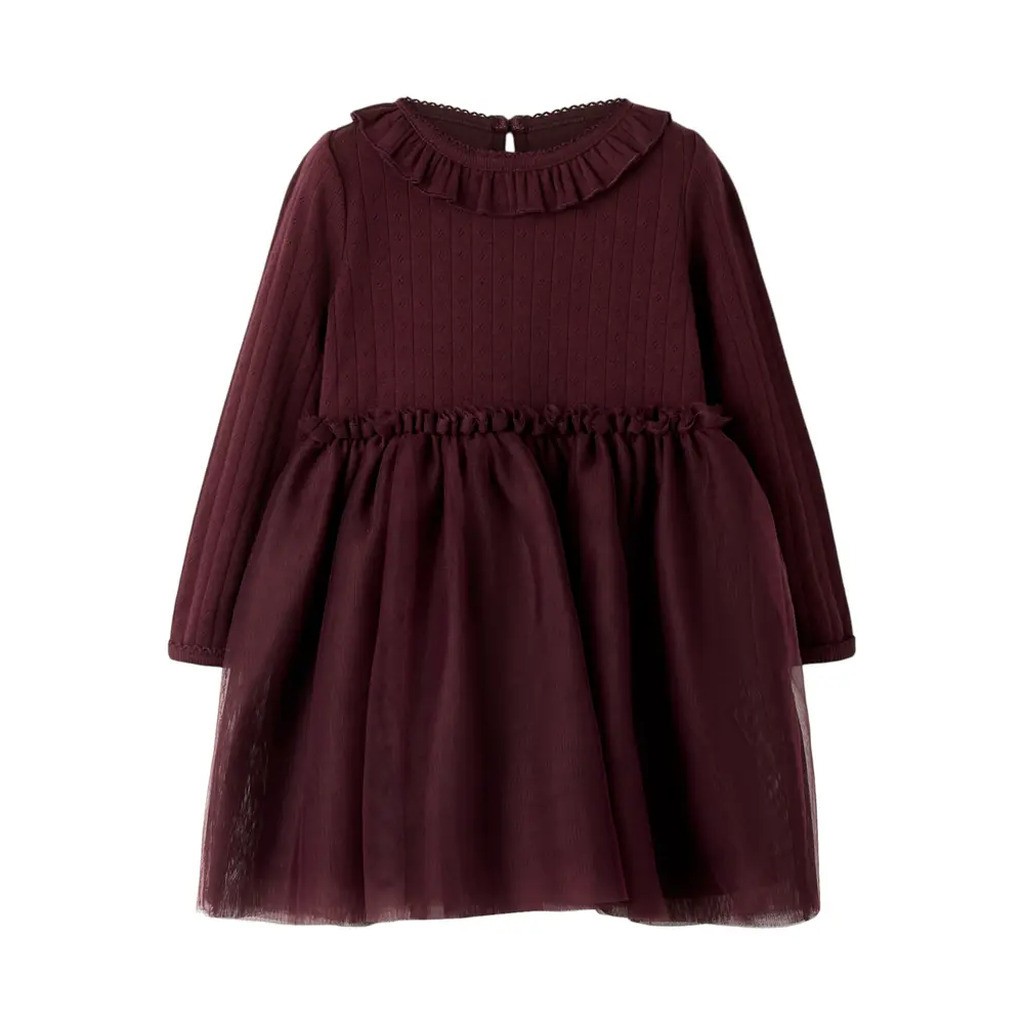 Solange Tulle Kjole - Catawba Grape - 116