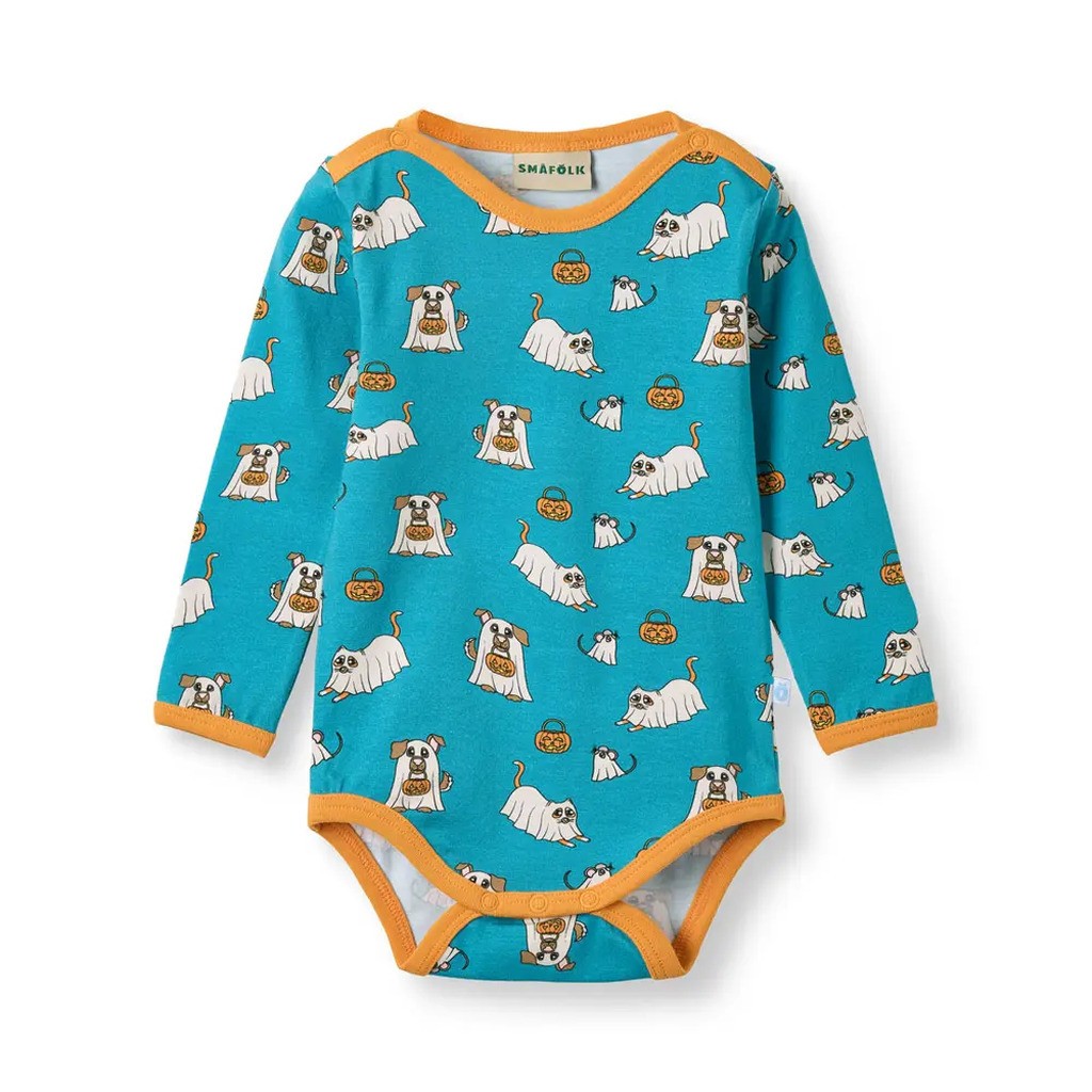 Elstar Langærmet Body - Creamy blue - 74