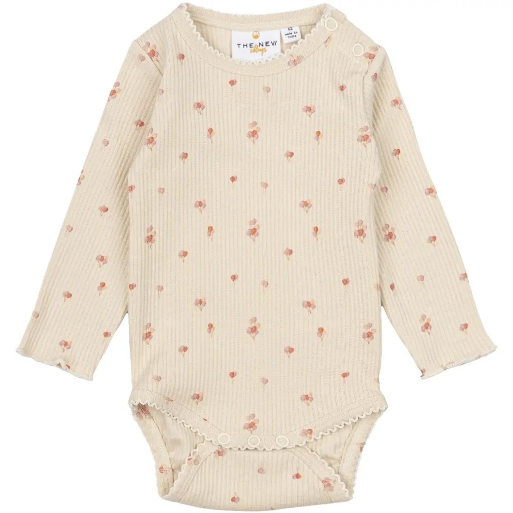 Noella LS Rib Body - WHITE SWAN - 86