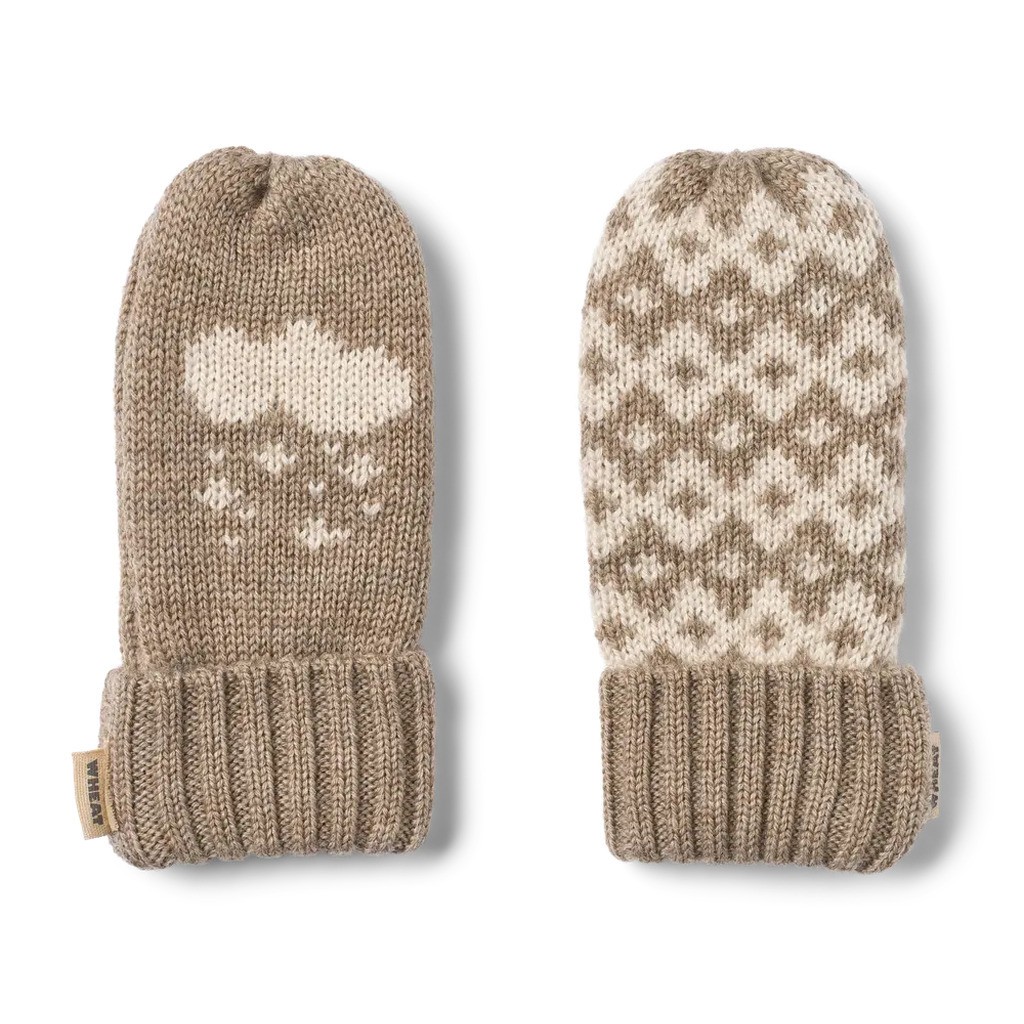 Towsi Jacquard Luffer - Grey camel melange - 3-4 ÅR