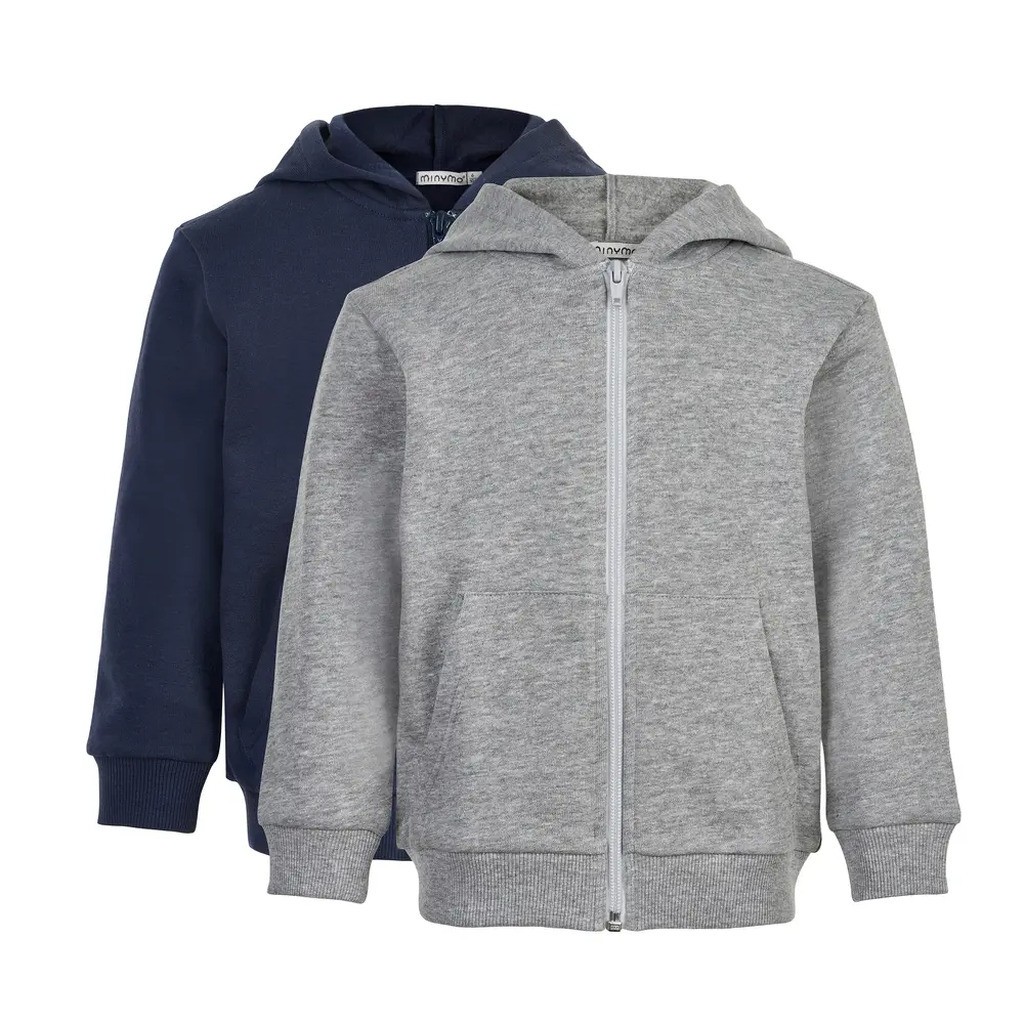 Sweat jakke m. hætte 2-pak - 131 - 92