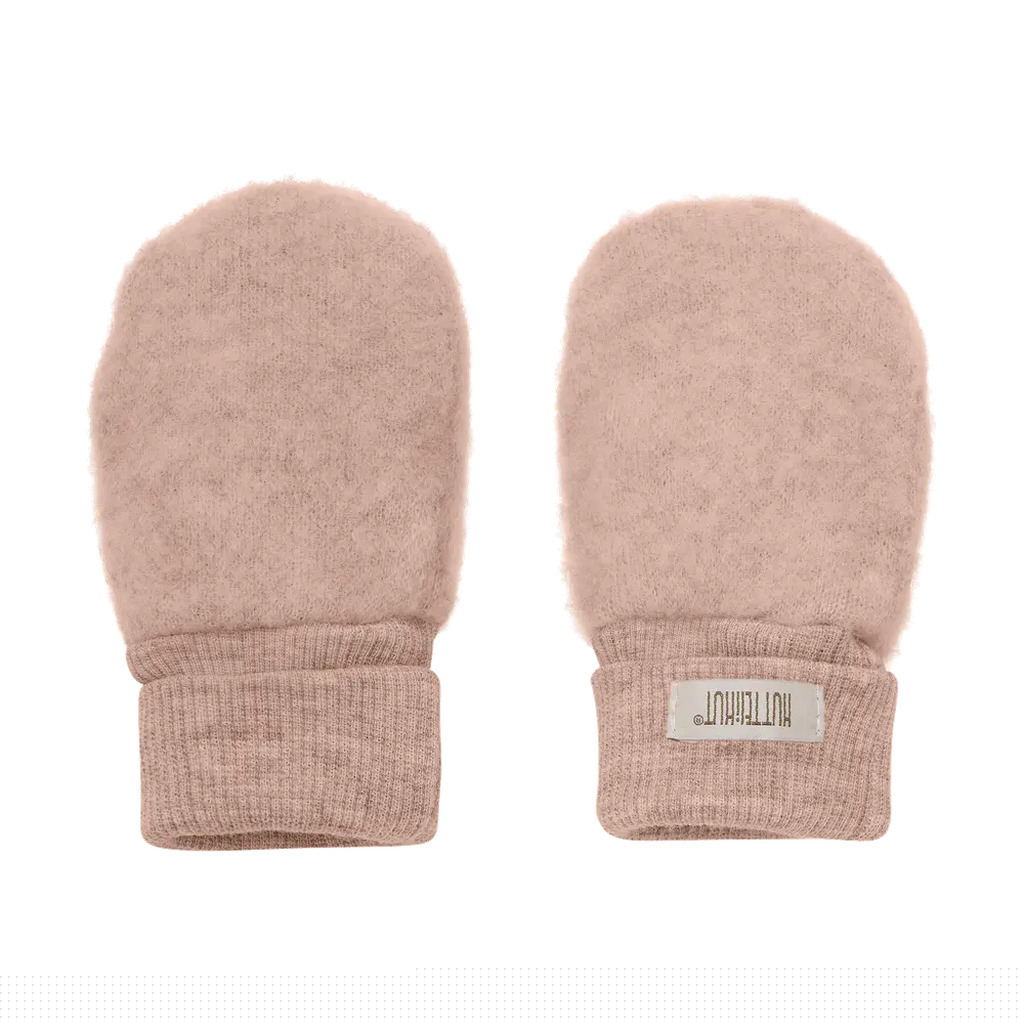 Uld Fleece Vanter - Mahogany rose - 86/92