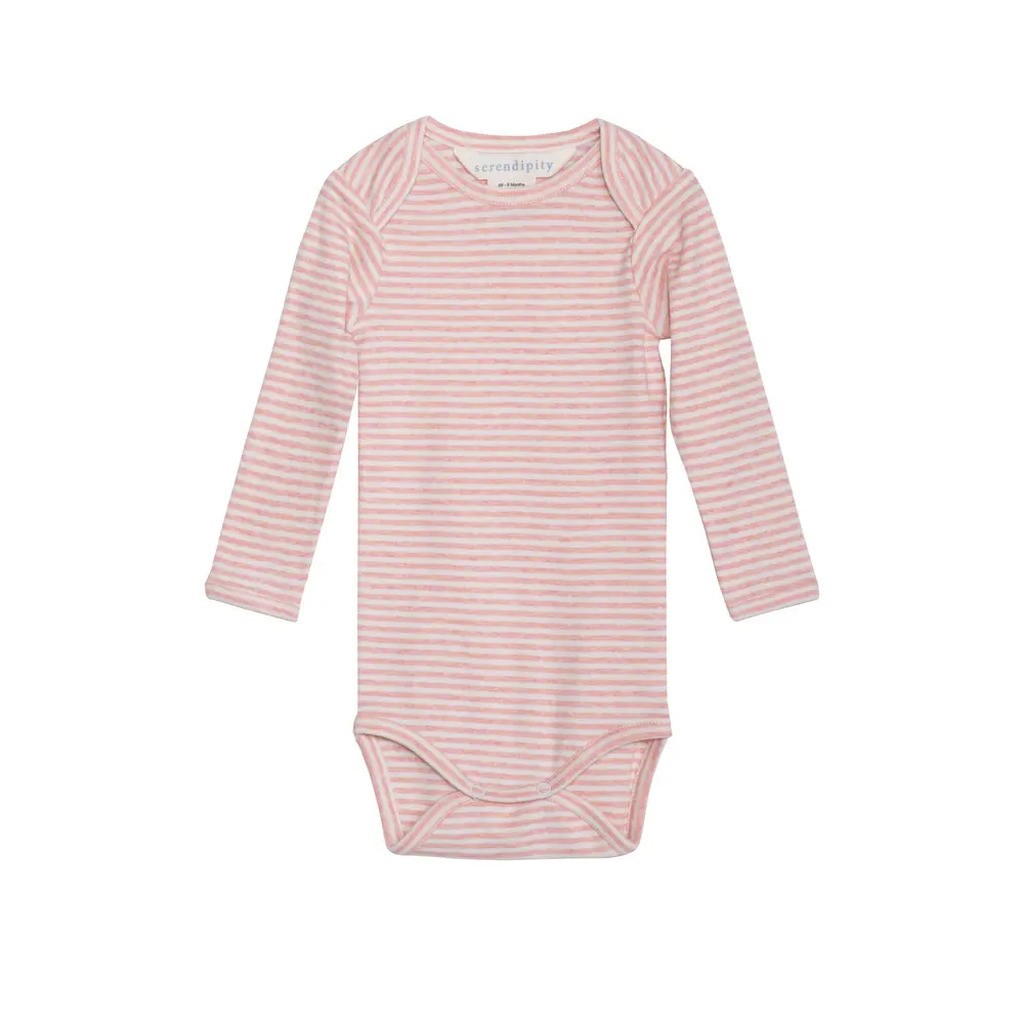 Baby Stribet Body - CORAL/OW - 86 / 18 MDR.
