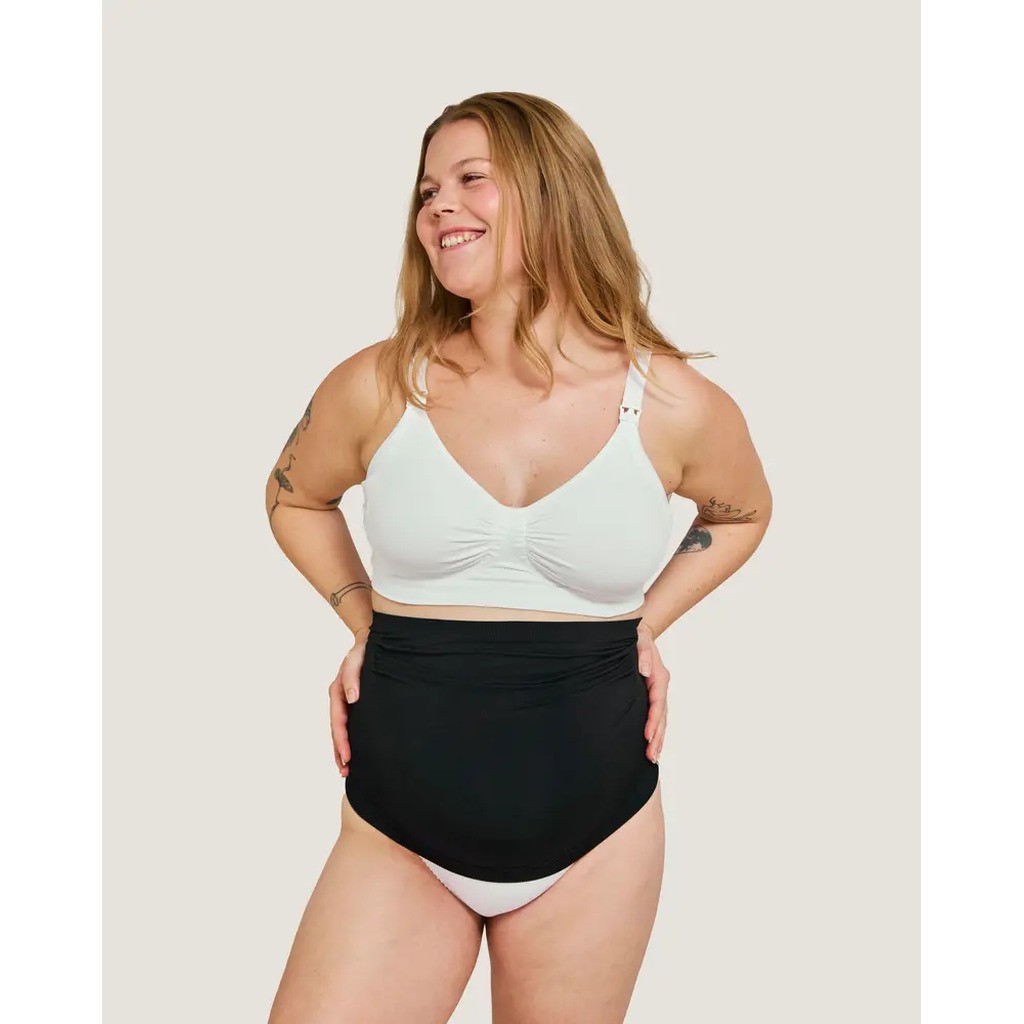 Sømløs Graviditetsstøttebånd - Sort - X-Large