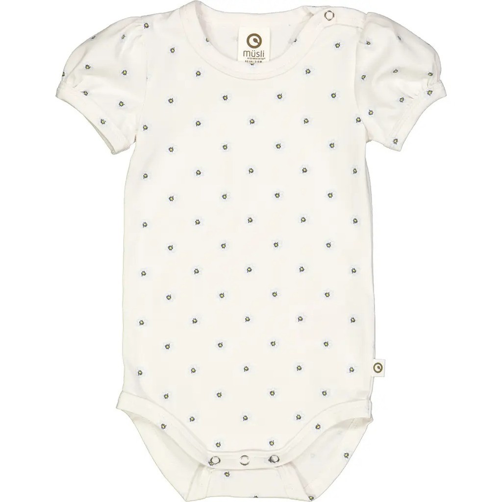 Daisy pufærme body med blomsterprint - Balsam cream/ Corn/ Breeze - 74
