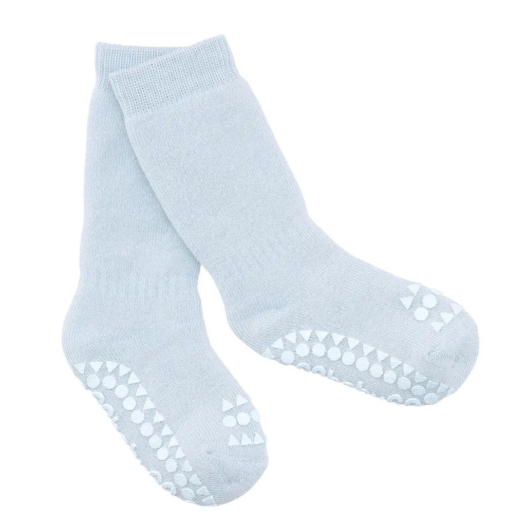 Skridsikre Strømper Terry Bomuld - Sky blue - 27/30