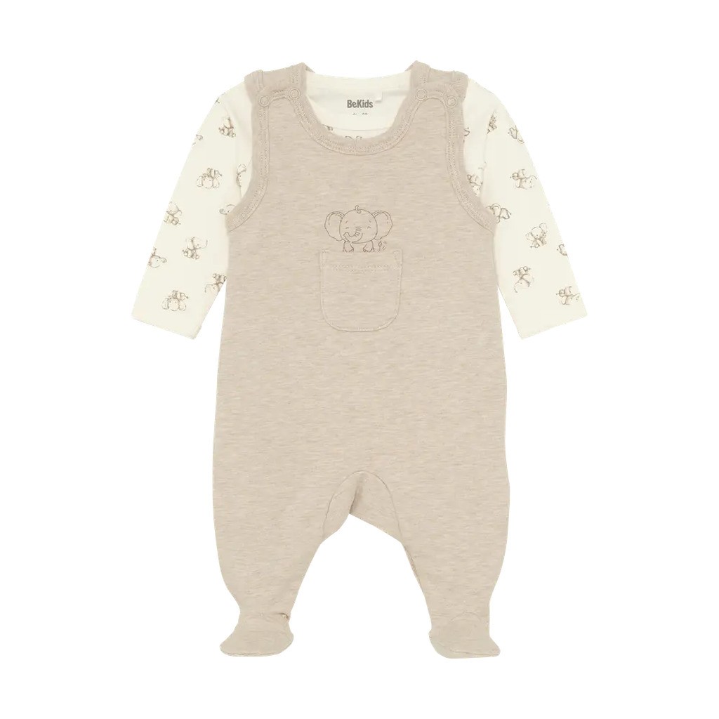 Sæt m. Body Langærmet+Overall - 2350 - 60