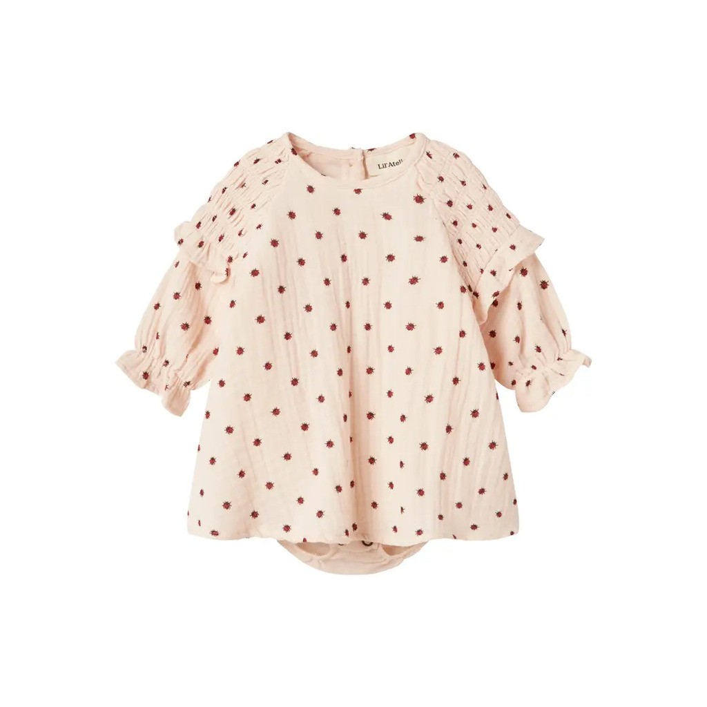 Lilia Langærmet Bodybluse - Silver Peony - 86