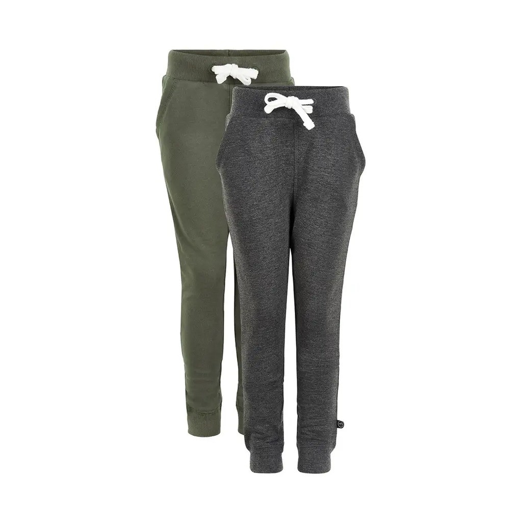 2 Pak Basic Sweatbuks - 978 Grøn - 98