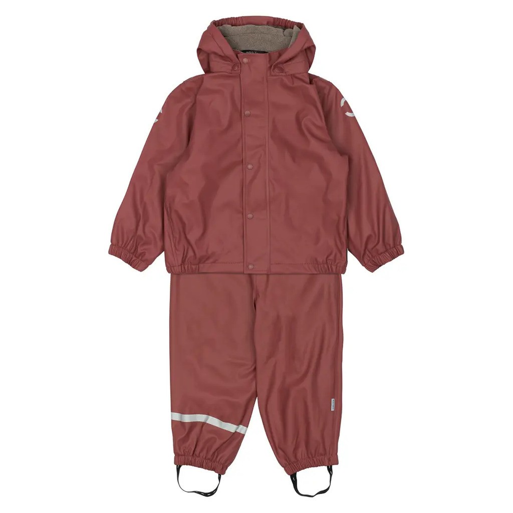 Regntøj med fleece - Apple butter - 98 CM