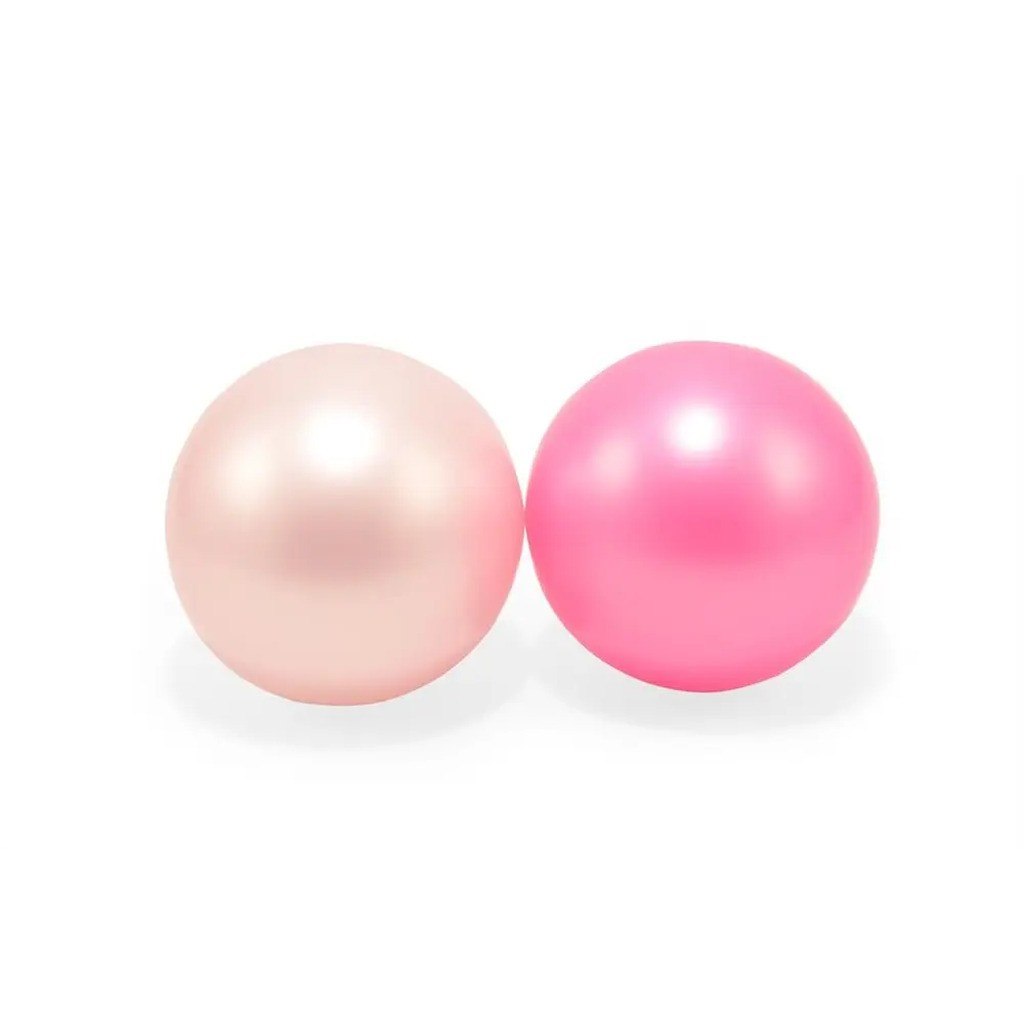 2 Plastikbolde i net (lyserød og pink)