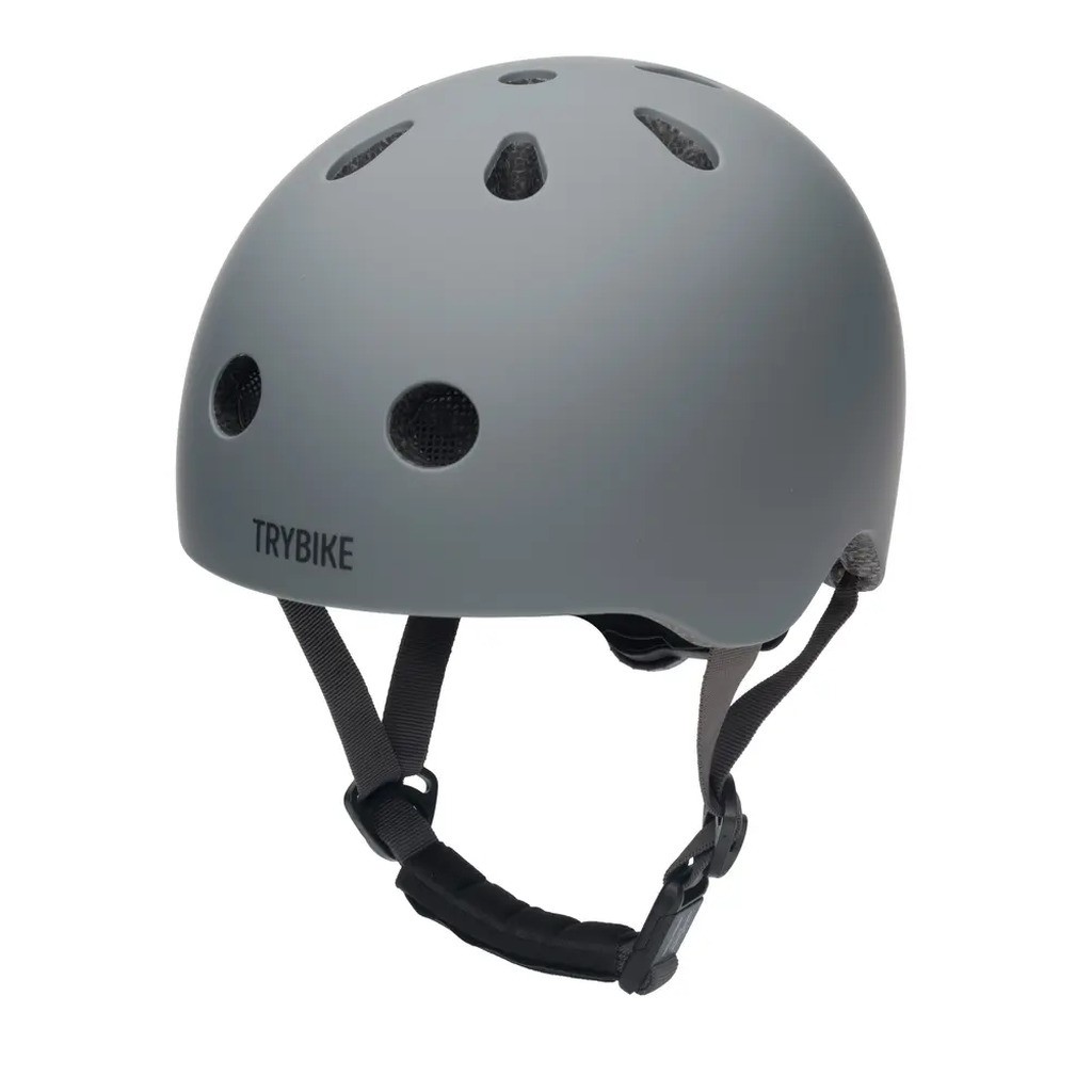 Cykelhjelm med retrolook  -  antracitgrå XS