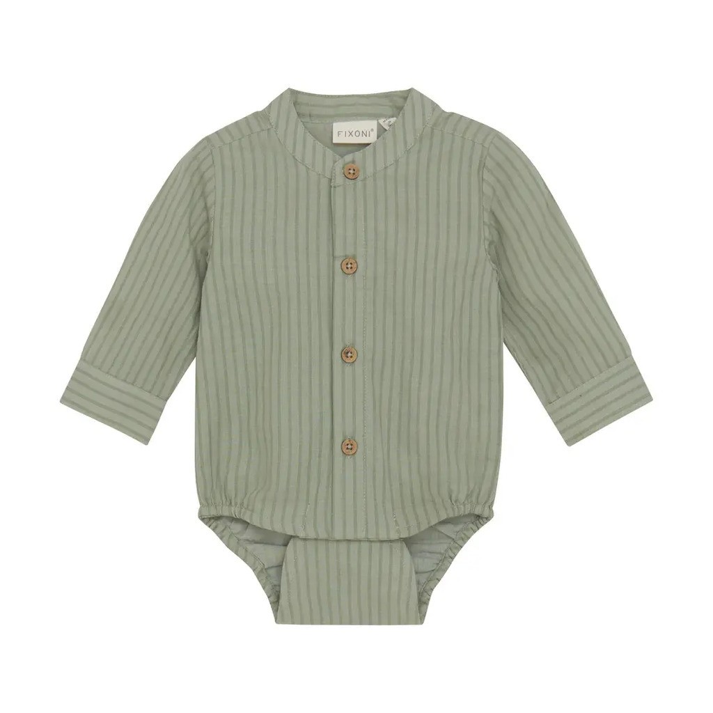 Body Shirt LS Woven - Desert sage - 62