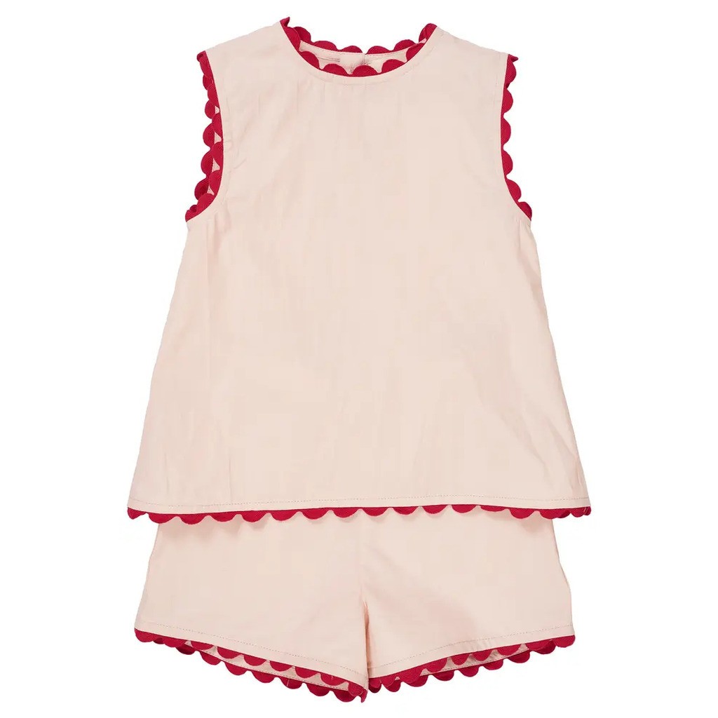 Poplin sommer set - DUSTY ROSE - 110