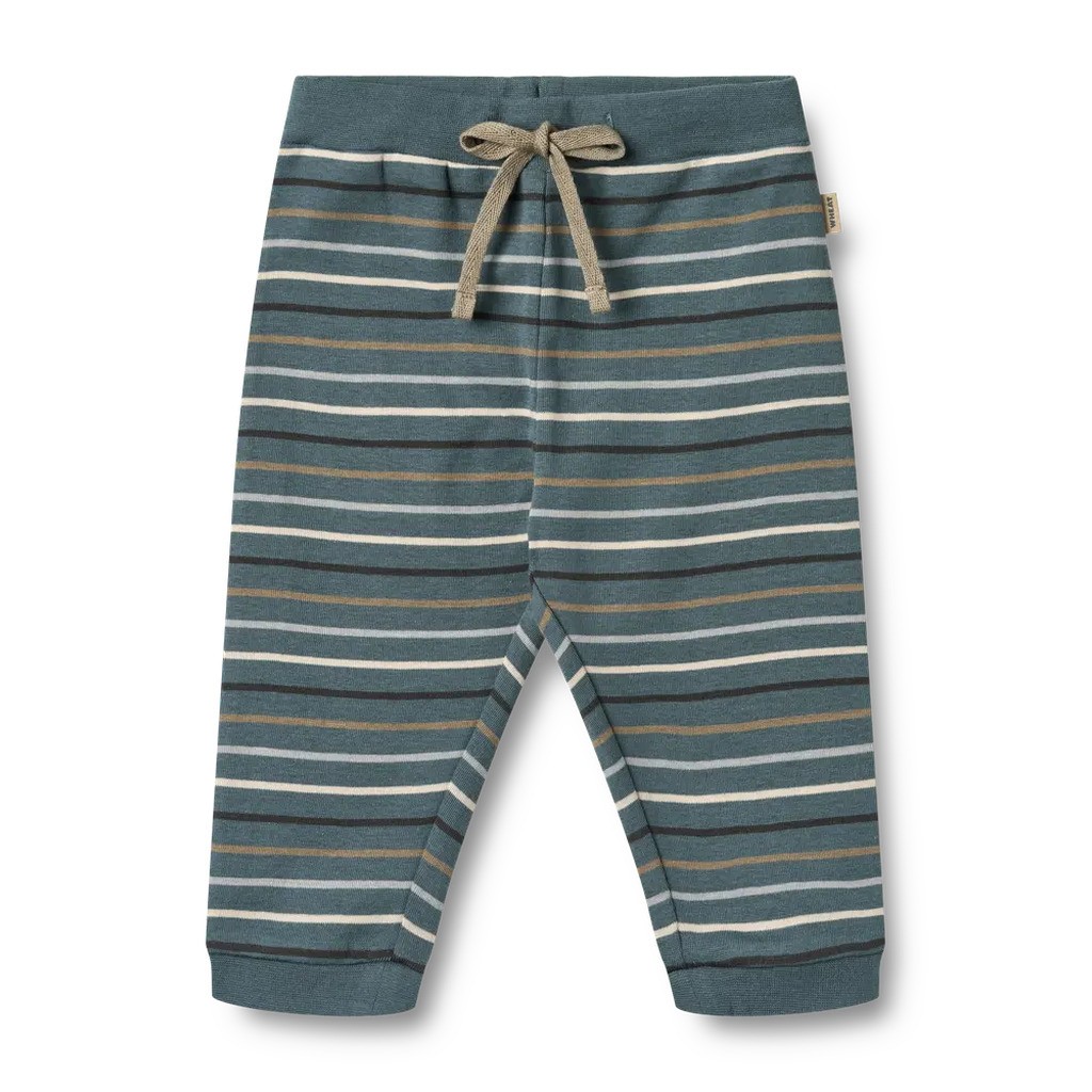 Leo Jersey Bukser - Blue multi stripe - 2 ÅR