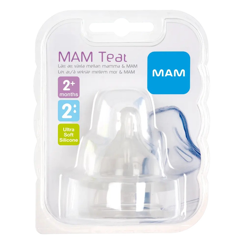 2-Pak FlaskesutÂ Teat,Â Størrelse 2