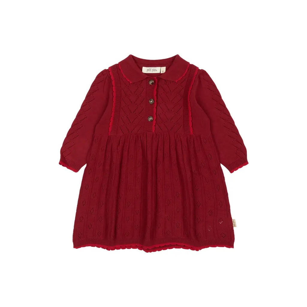 Daimi Strik Kjole - Biking Red - 104