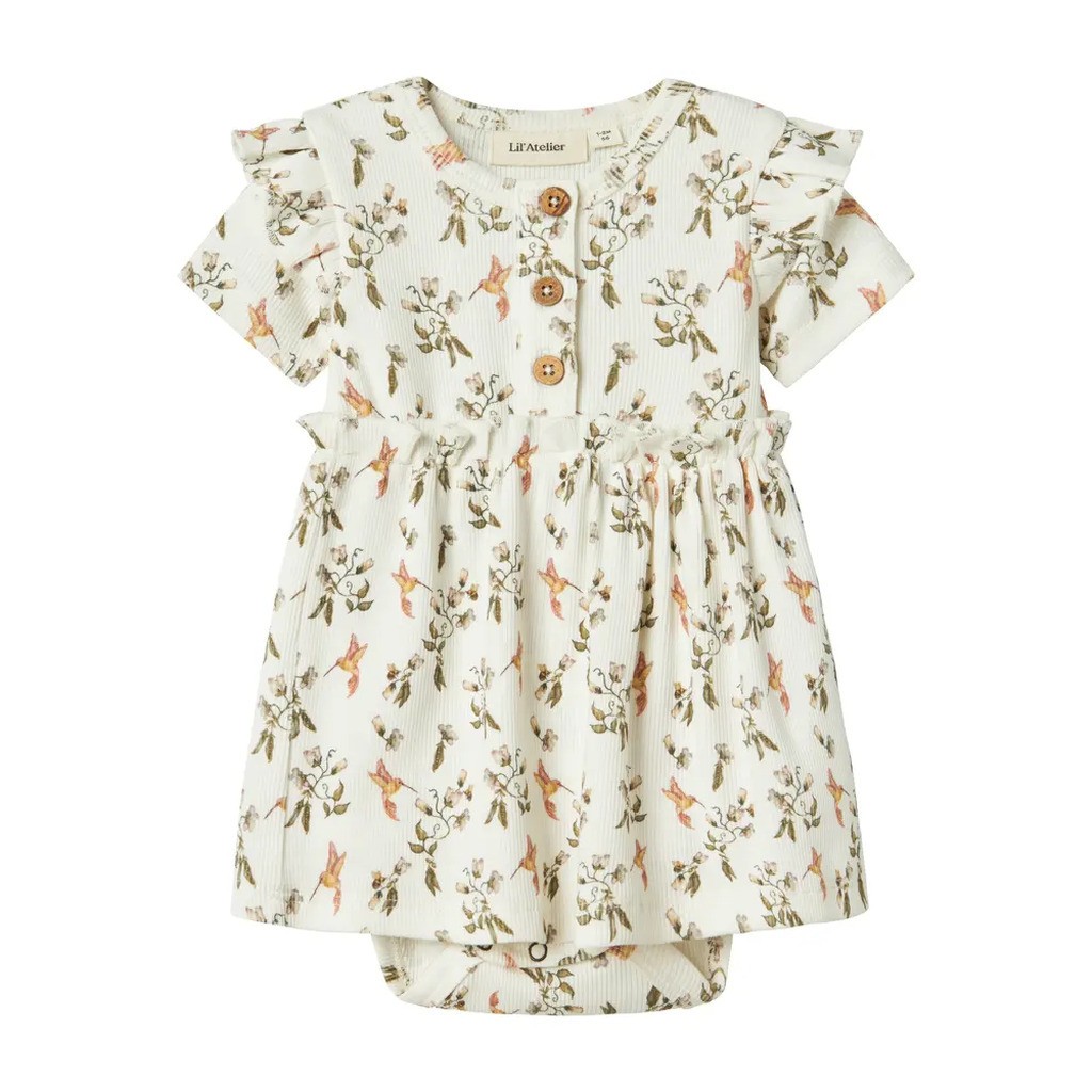 Lavo eki kortærmet body kjole - COCO MILK - 56