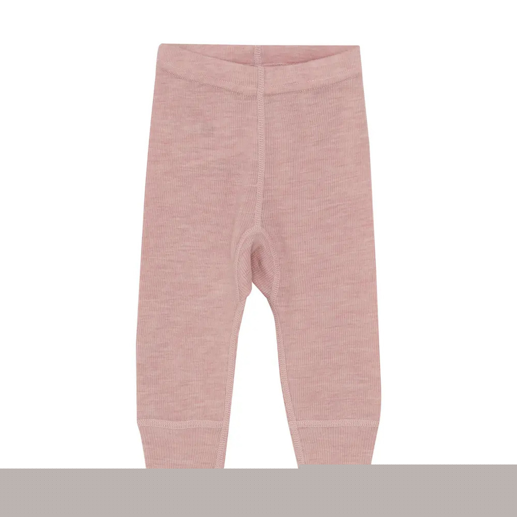 Uld leggings - solid - Starling Melange - 100