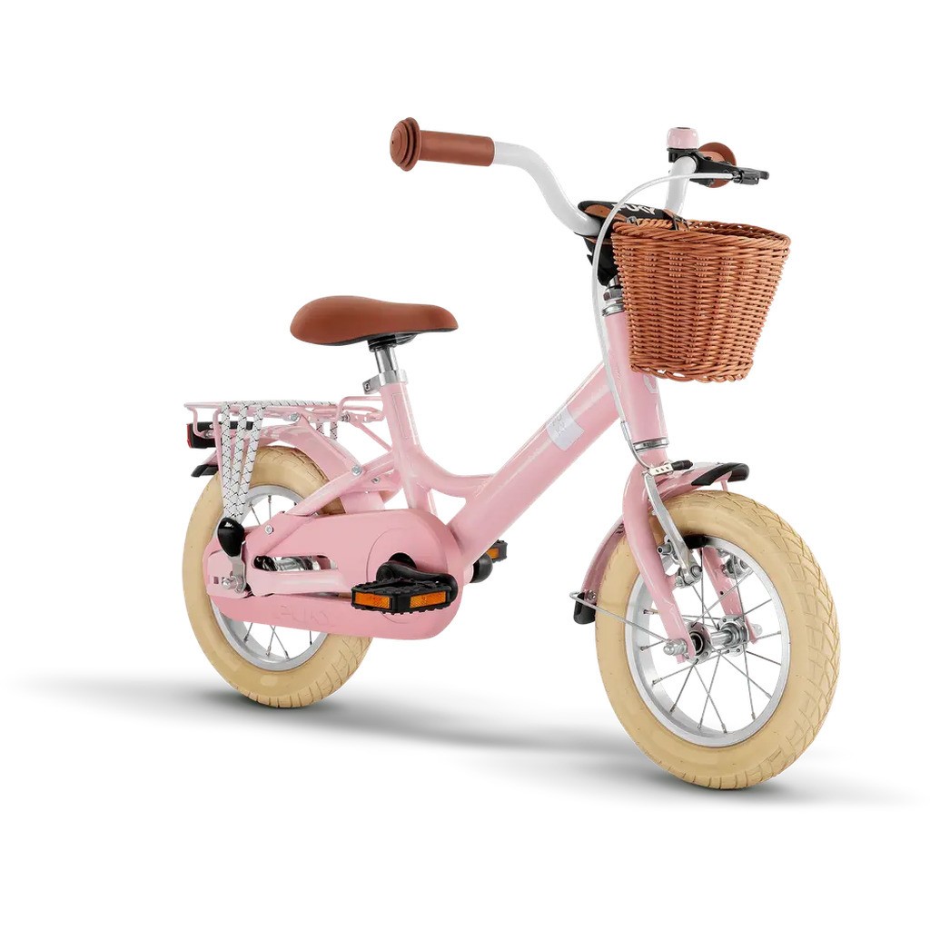 Youke Classic 12,Alu legecykel med kurv retro rose