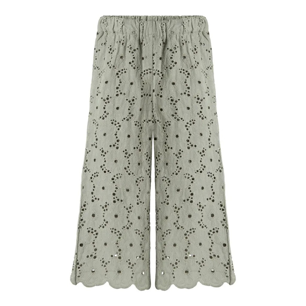 Dally brede bukser - FOREST FOG - 122