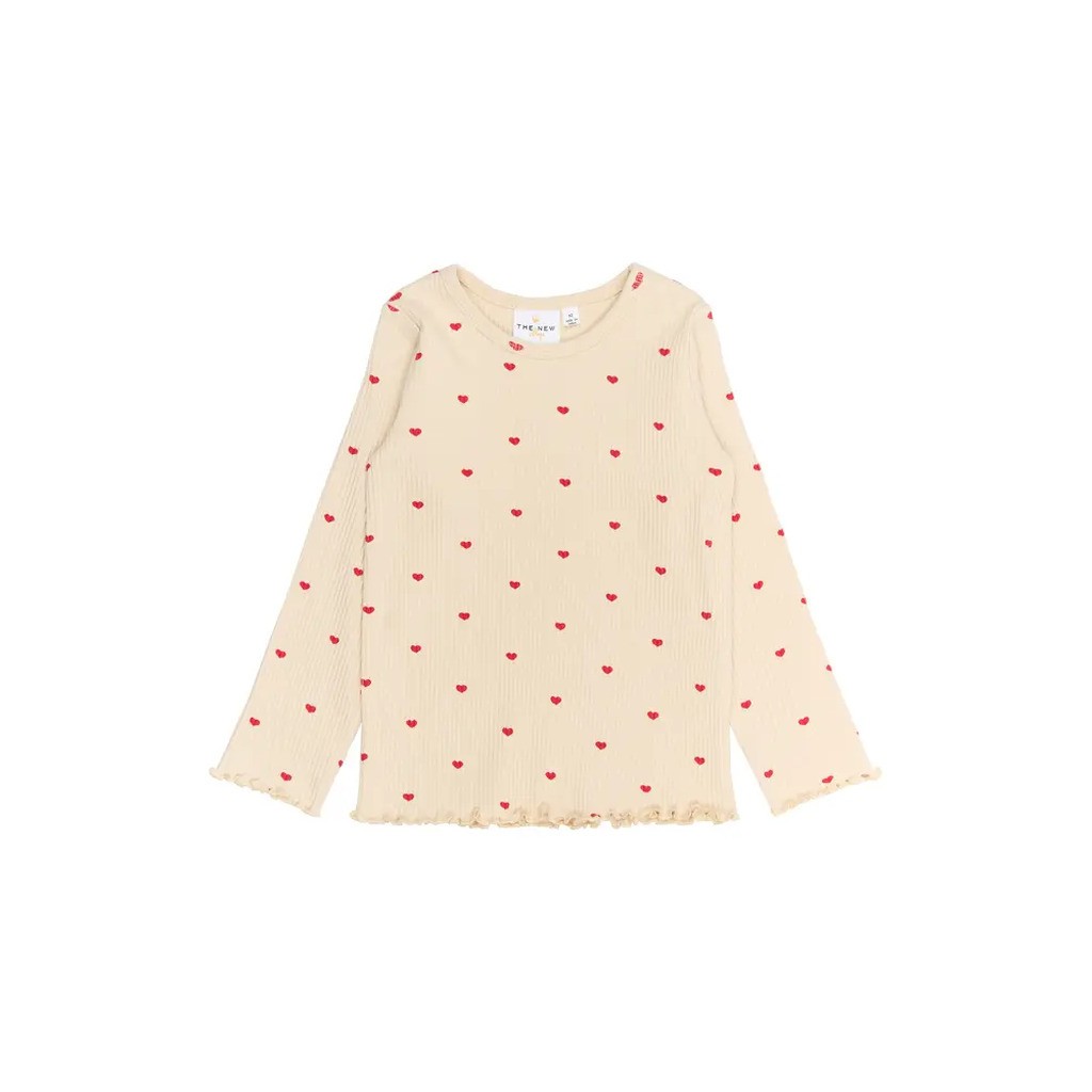 Rhea Rib Bluse - GARDENIA - 86