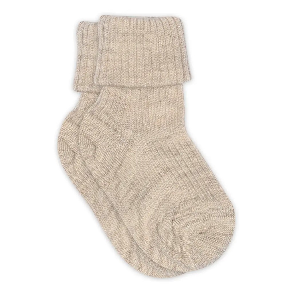 Hilde baby strømper - Beige Melange - 17/18