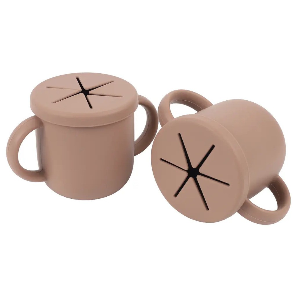 2 stk. snack kop - Beige