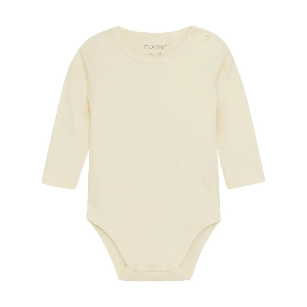 Body langærmet - Buttercream - 80