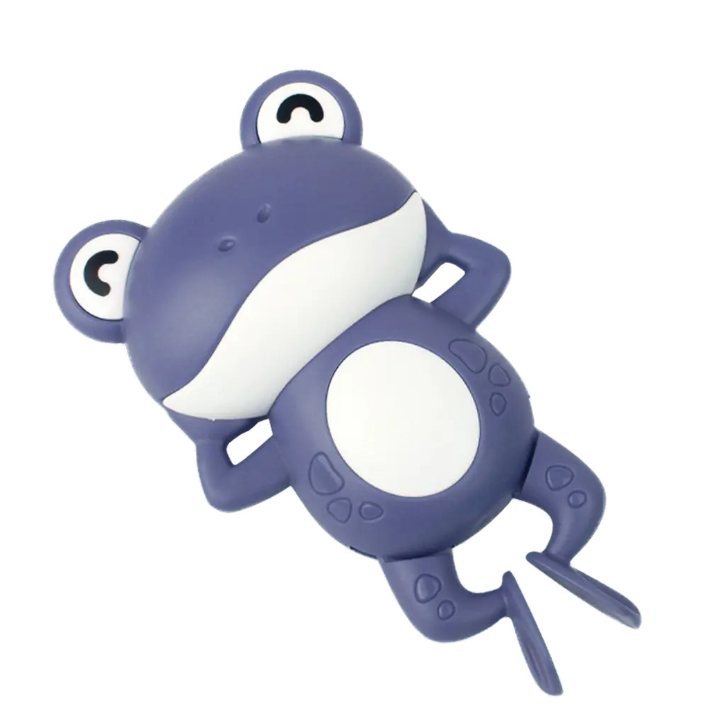 Træk op badedyr - Frø blå