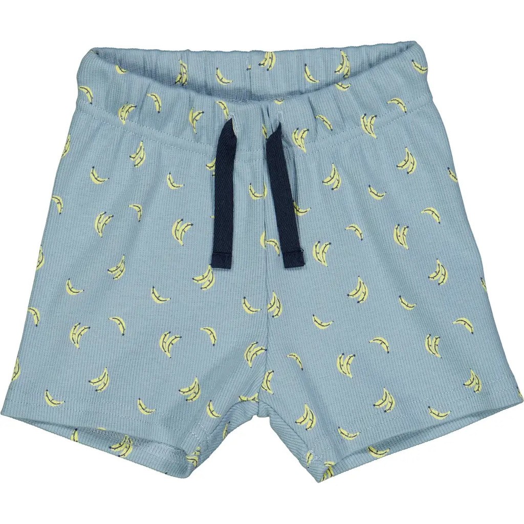 Banana rib shorts - Ocean/ Corn/ Night blue - 98