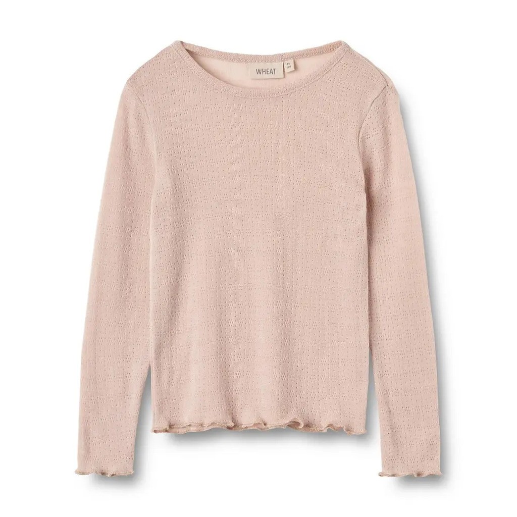 Alli Uld T-shirt Langærmet - Pale lilac - 4 ÅR