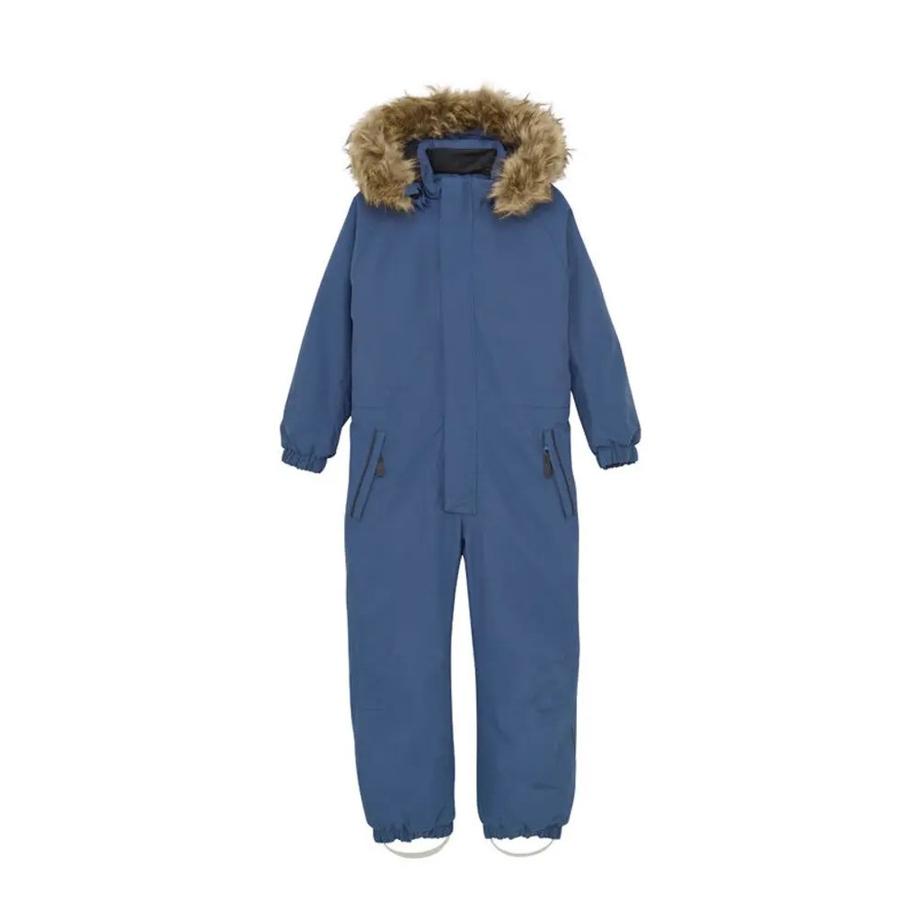 Flyverdragt  m. Fake Fur - Vintage Indigo - 104