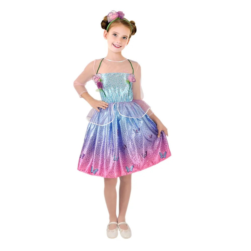 Barbie forårsprinsesse kostume - MULTI - 4-5 ÅR