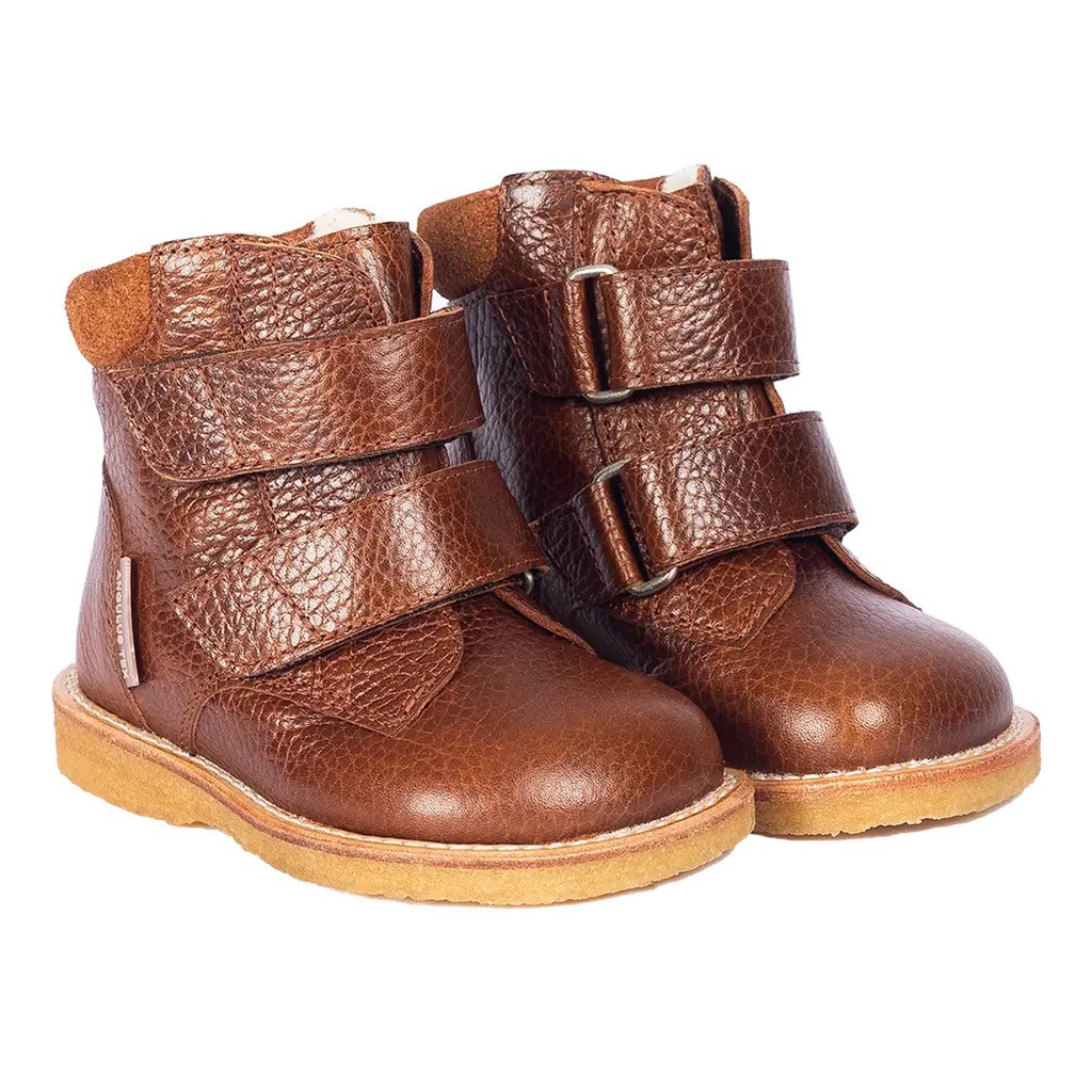 Begynder Tex Støvle Med Velcro - COGNAC - 23